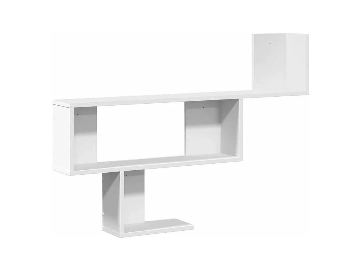 Étagère murale blanc 100x15x70 cm bois d'ingénierie