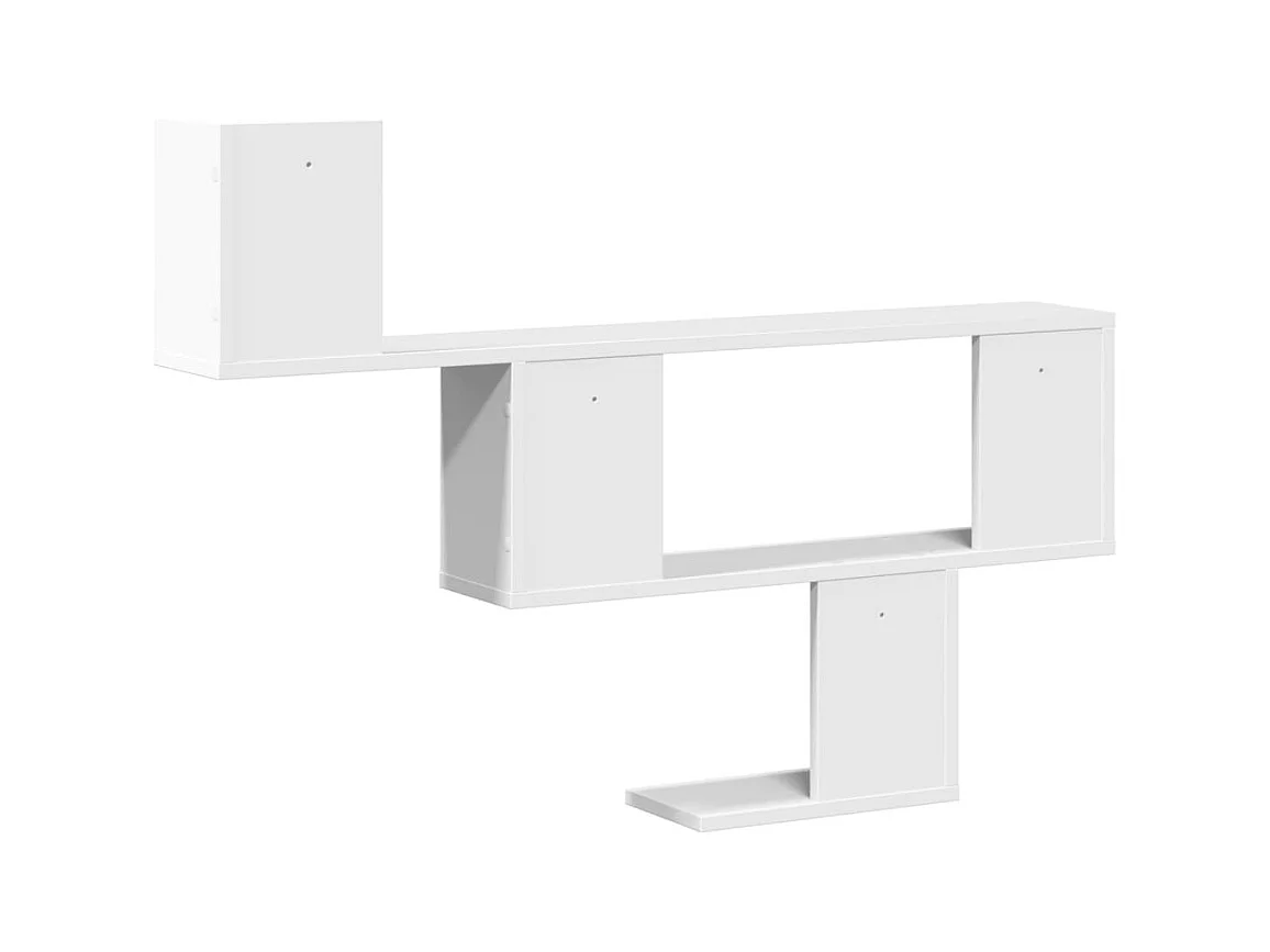 Étagère murale blanc 100x15x70 cm bois d'ingénierie