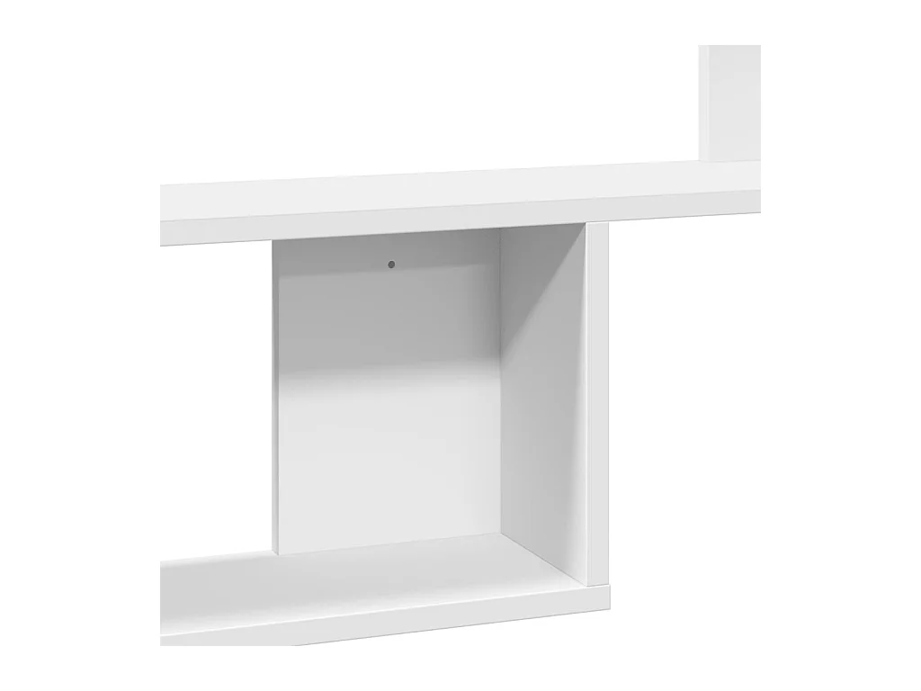 Étagère murale blanc 100x15x70 cm bois d'ingénierie