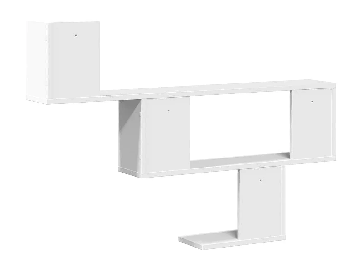 Étagère murale blanc 100x15x70 cm bois d'ingénierie