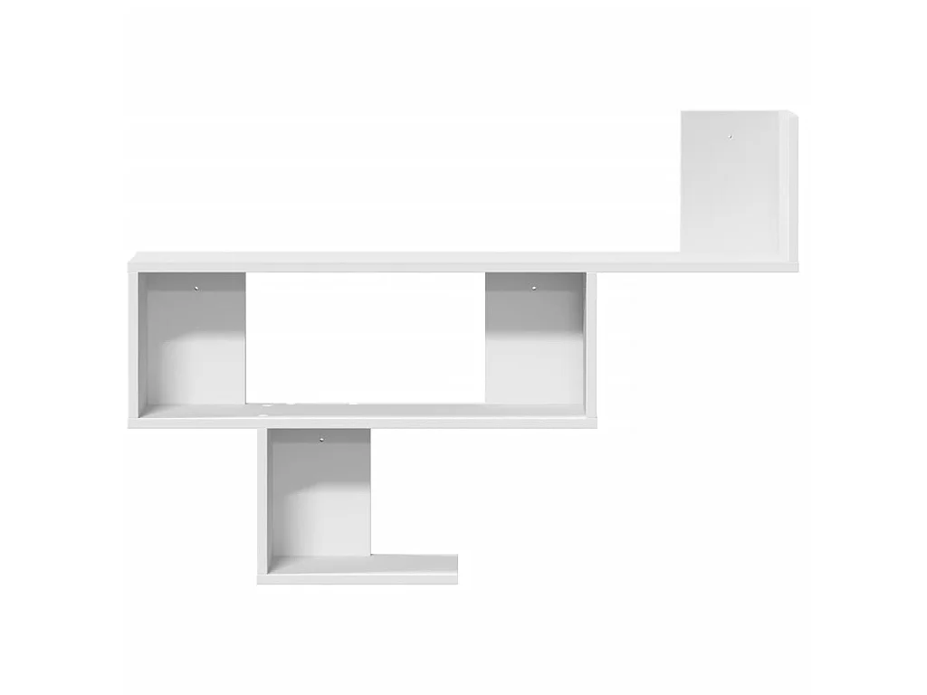 Wandschap 100x15x70 cm bewerkt hout wit