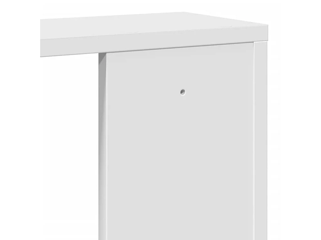 Wandschap 100x15x70 cm bewerkt hout wit