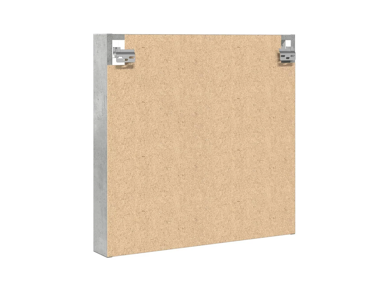 Armoire à vitrine gris béton 60x8,5x58 cm bois d'ingénierie