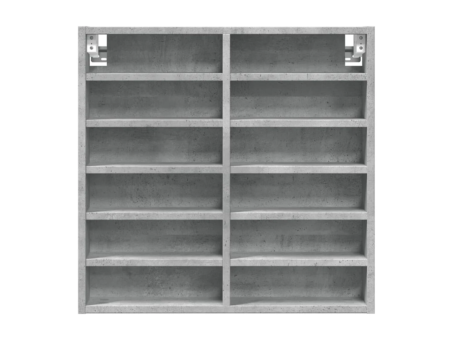 Armoire à vitrine gris béton 60x8,5x58 cm bois d'ingénierie