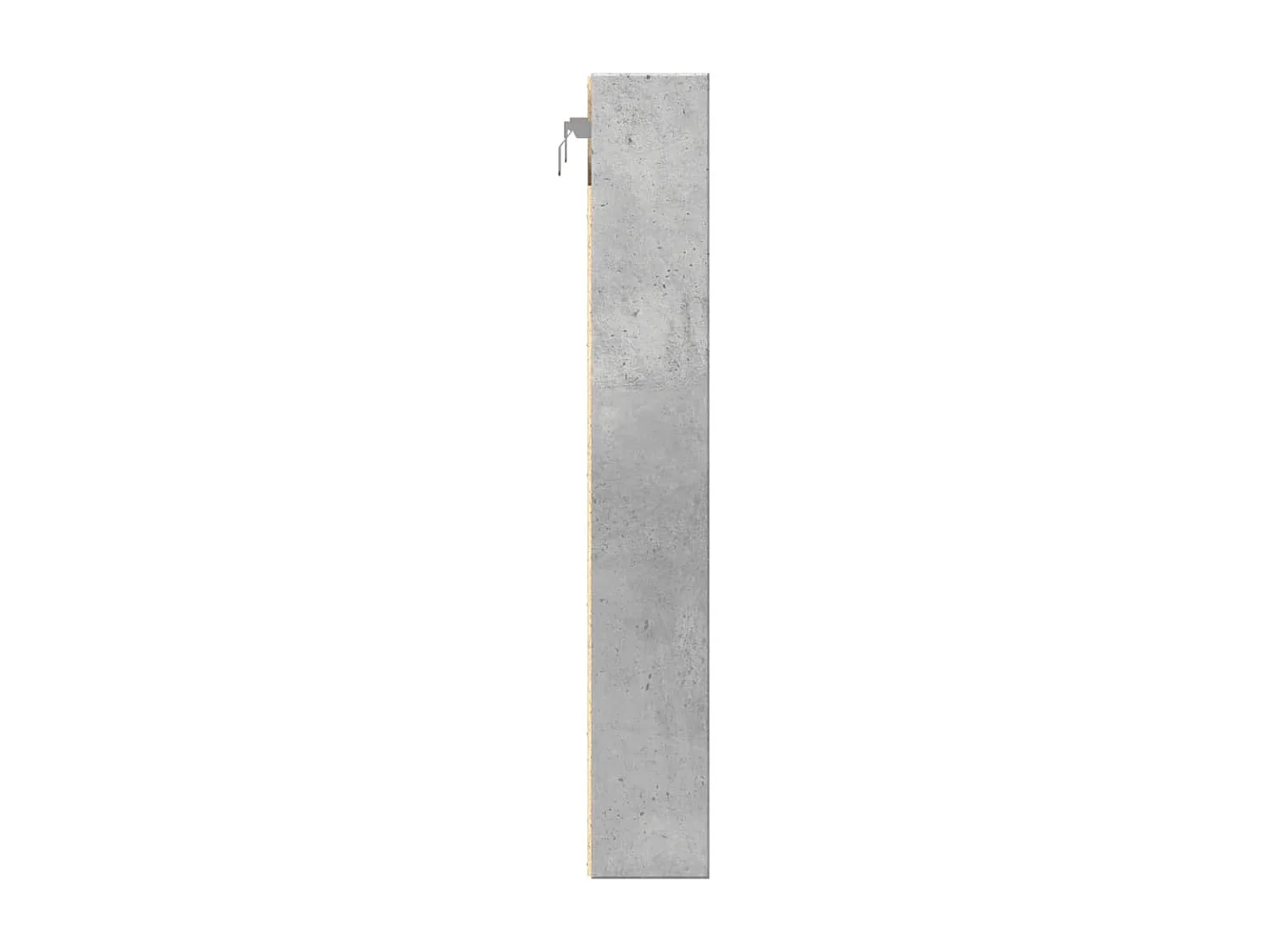 Armoire à vitrine gris béton 60x8,5x58 cm bois d'ingénierie