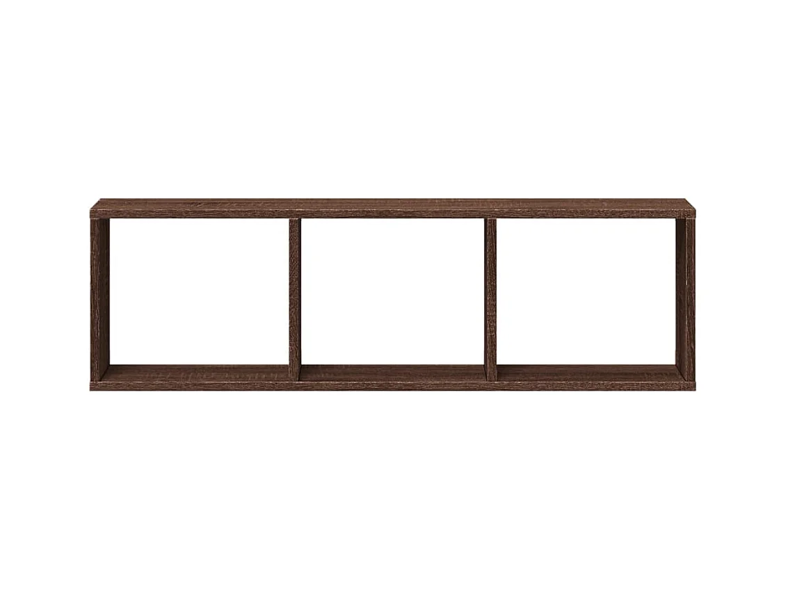 Mobile a Parete 100x16x30cm Rovere Marrone in Legno Multistrato