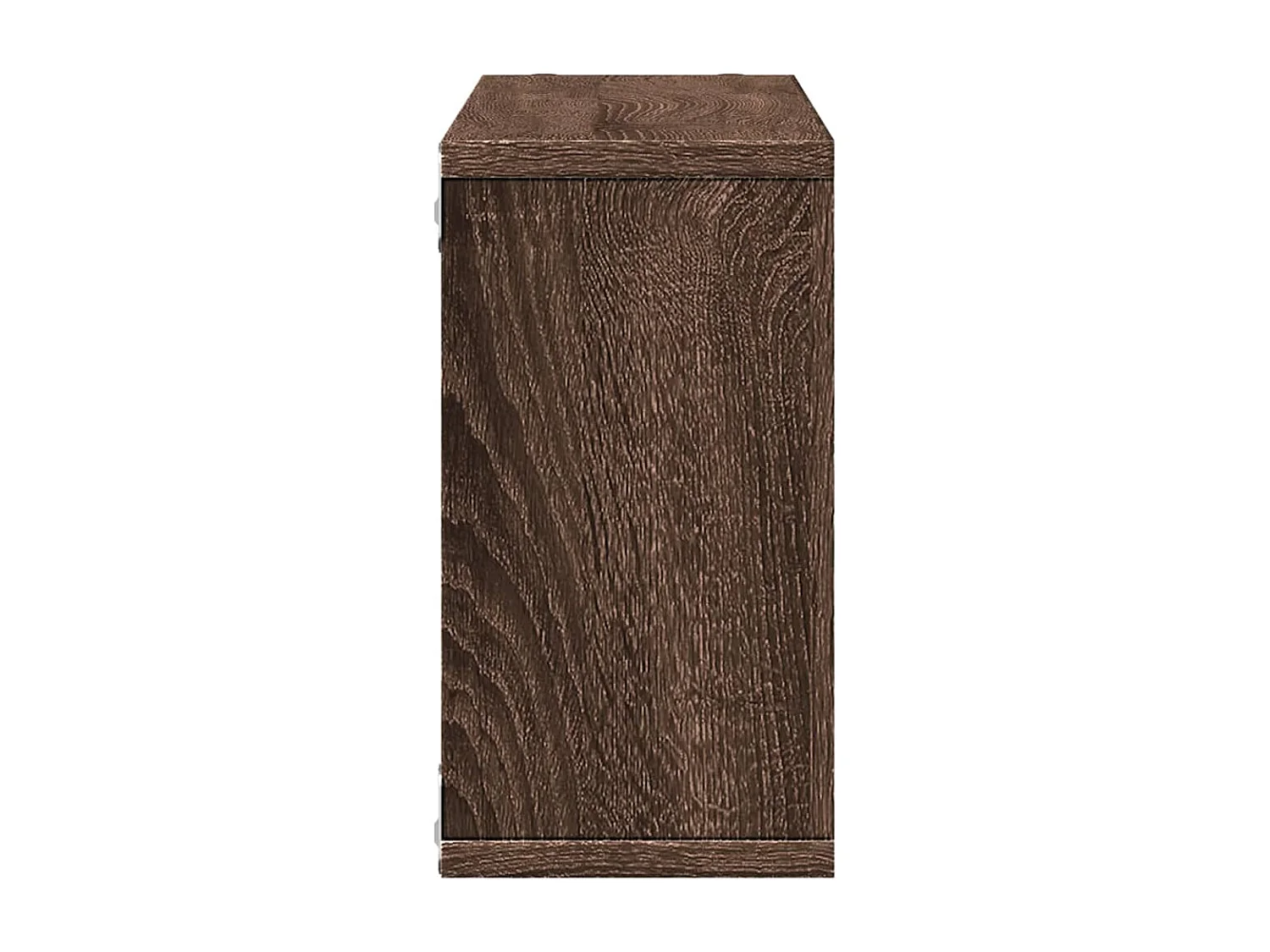 Mobile a Parete 100x16x30cm Rovere Marrone in Legno Multistrato