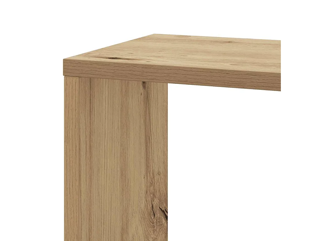 Étagère d'angle murale chêne artisanal bois d'ingénierie