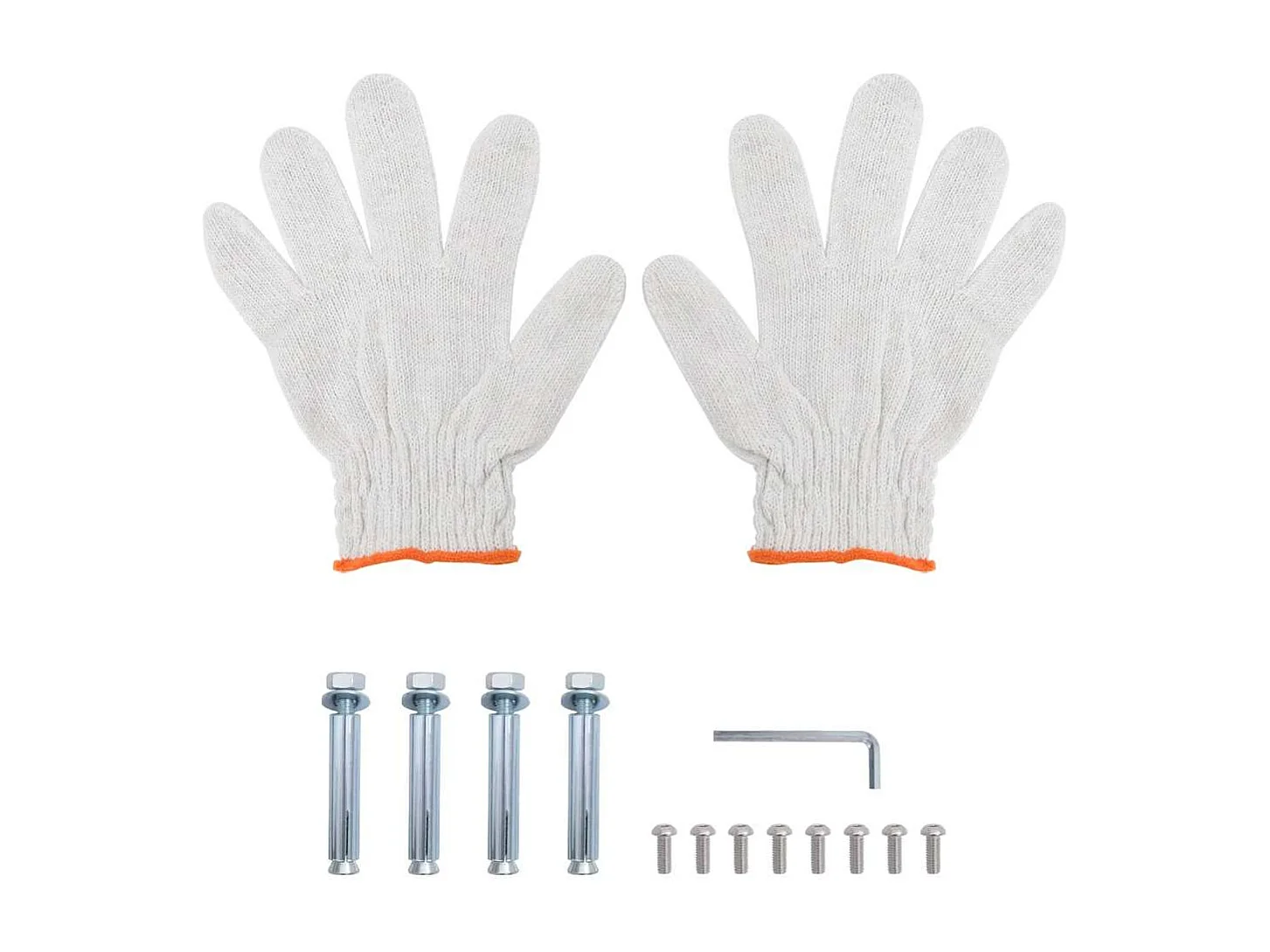 Wandregal mit 2 Böden 75x30x60 cm Silbern Edelstahl