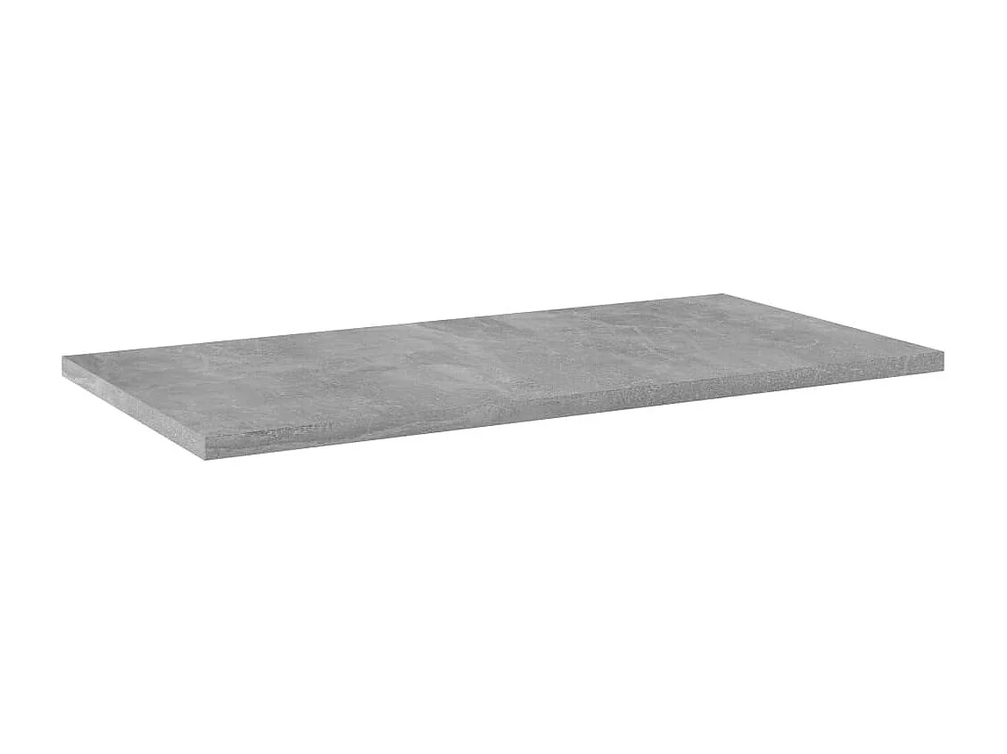 Wandschappen 4 st 60x30x1,5 cm spaanplaat betongrijs