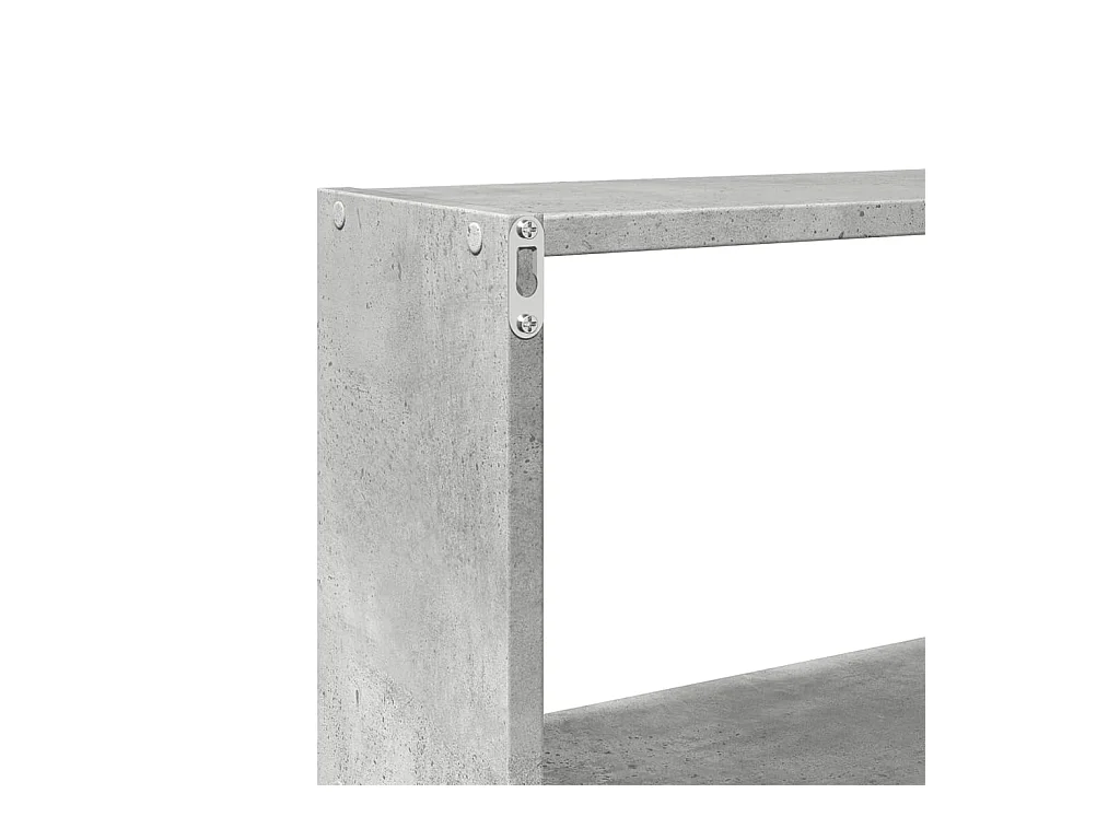Wandkast 158x18x53 cm bewerkt hout betongrijs