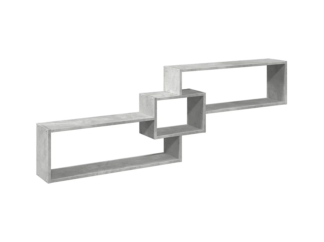 Armario de pared madera ingeniería gris hormigón 158x18x53 cm