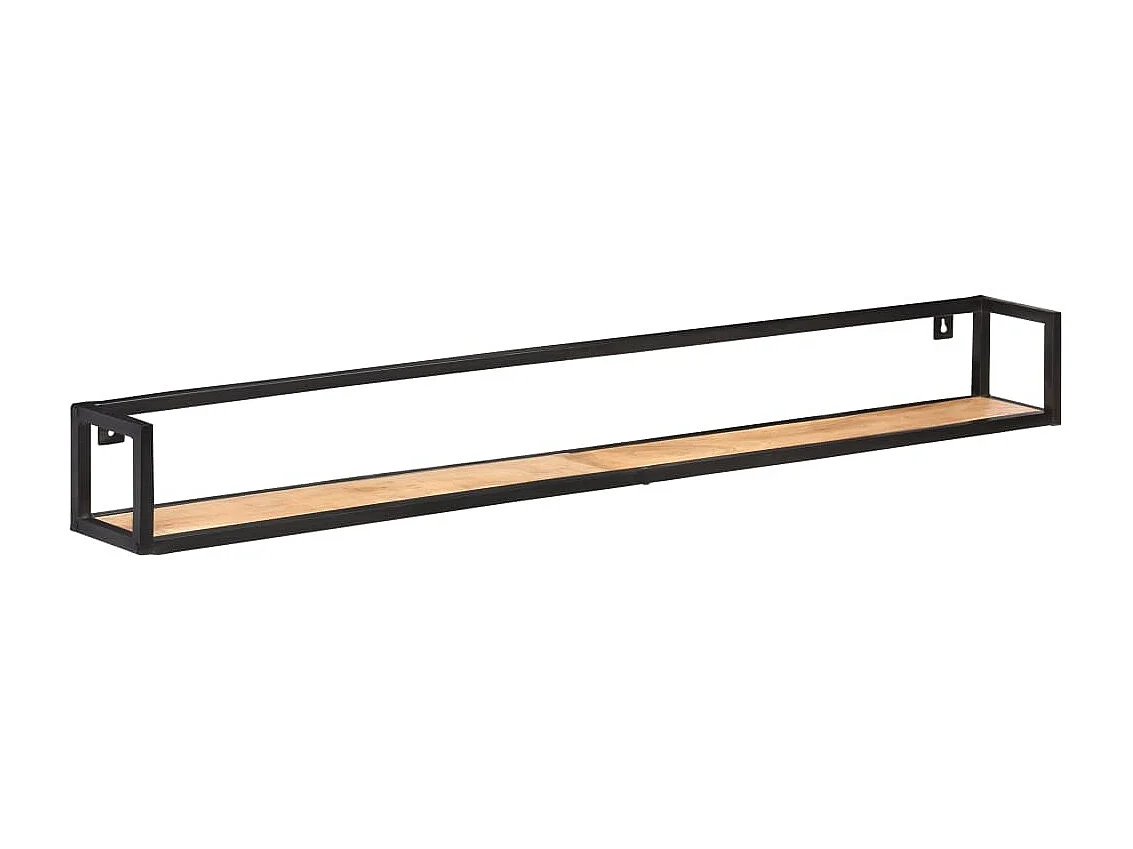 Étagères murales 2 pcs 160 cm Bois d'acacia massif