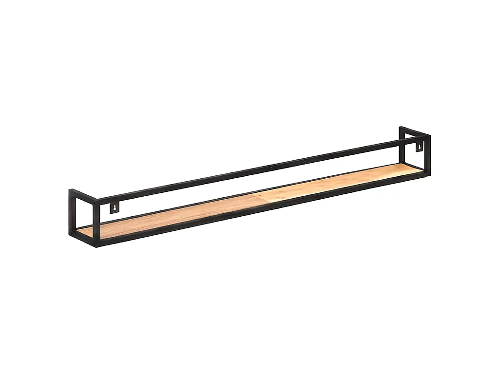 Étagères murales 2 pcs 160 cm Bois d'acacia massif