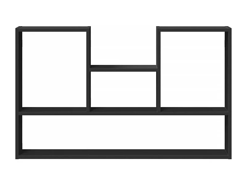 Étagère murale noir 99x15x60 cm bois d'ingénierie