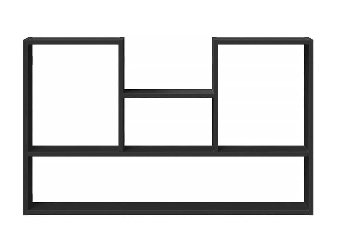 Étagère murale noir 99x15x60 cm bois d'ingénierie