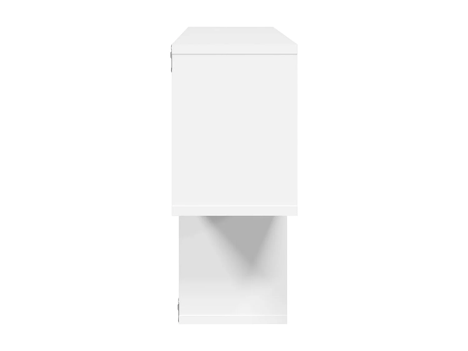 Étagère murale blanc 100x20x53 cm bois d'ingénierie