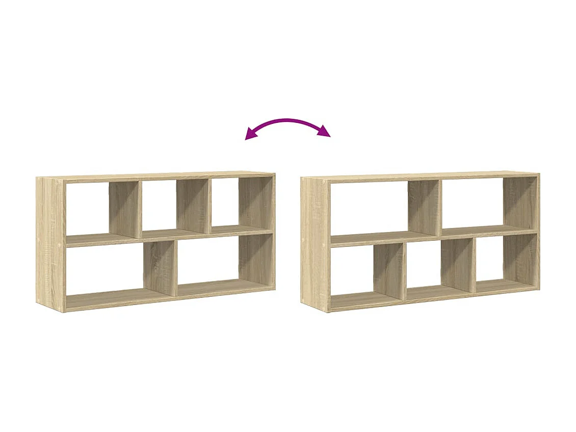 Scaffale a Parete Rovere Sonoma 100x25x50 cm Legno Multistrato