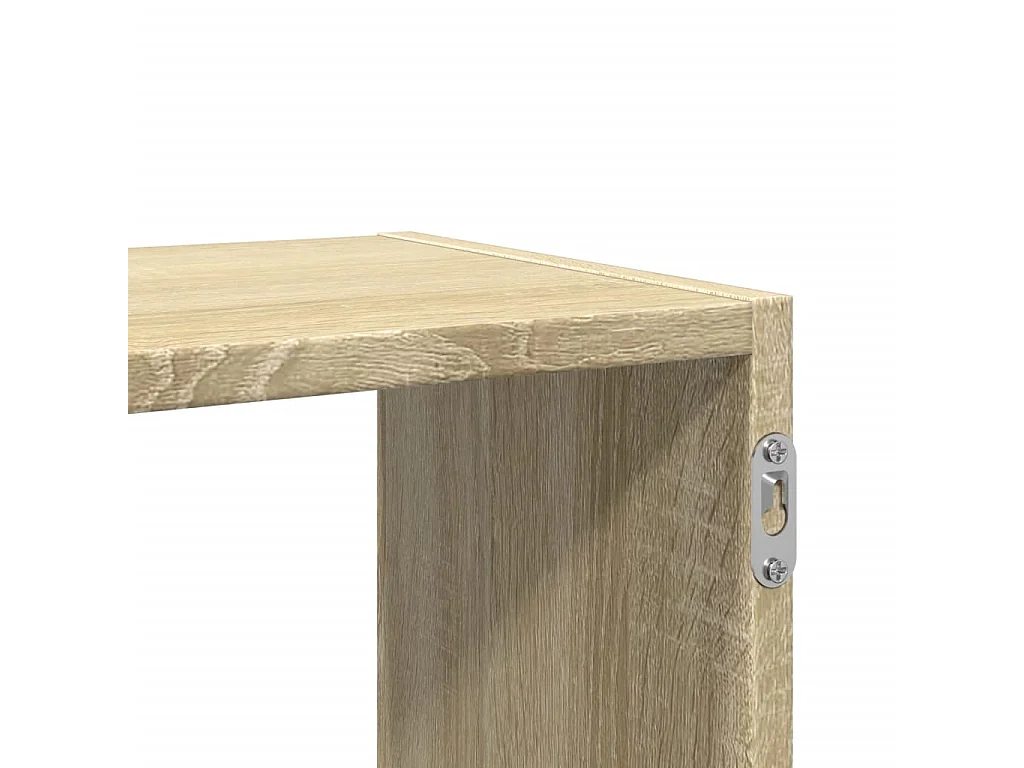 Wandregal Sonoma-Eiche 100x25x50 cm Holzwerkstoff