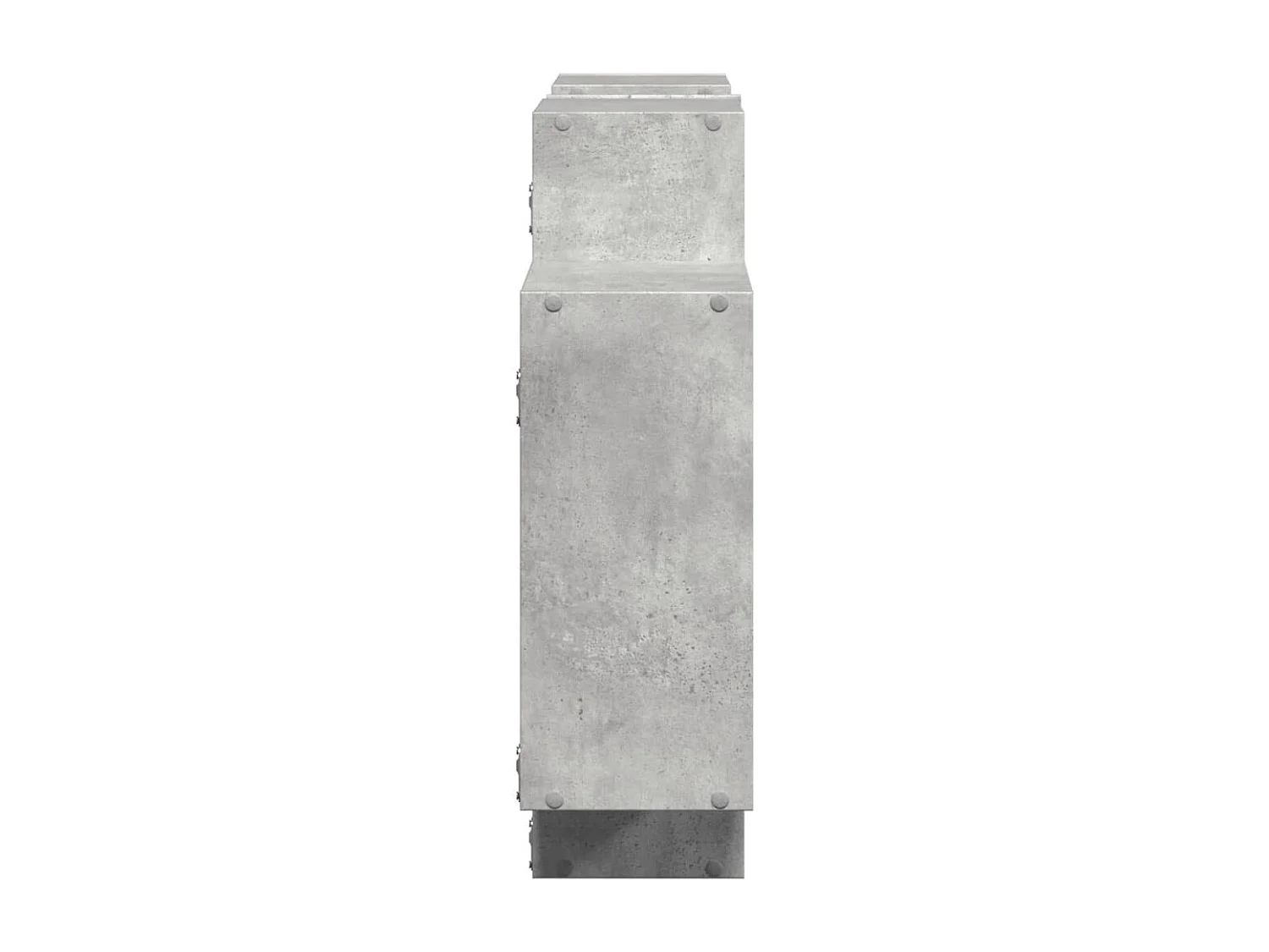 Wandschap 159x18x65 cm bewerkt hout betongrijs