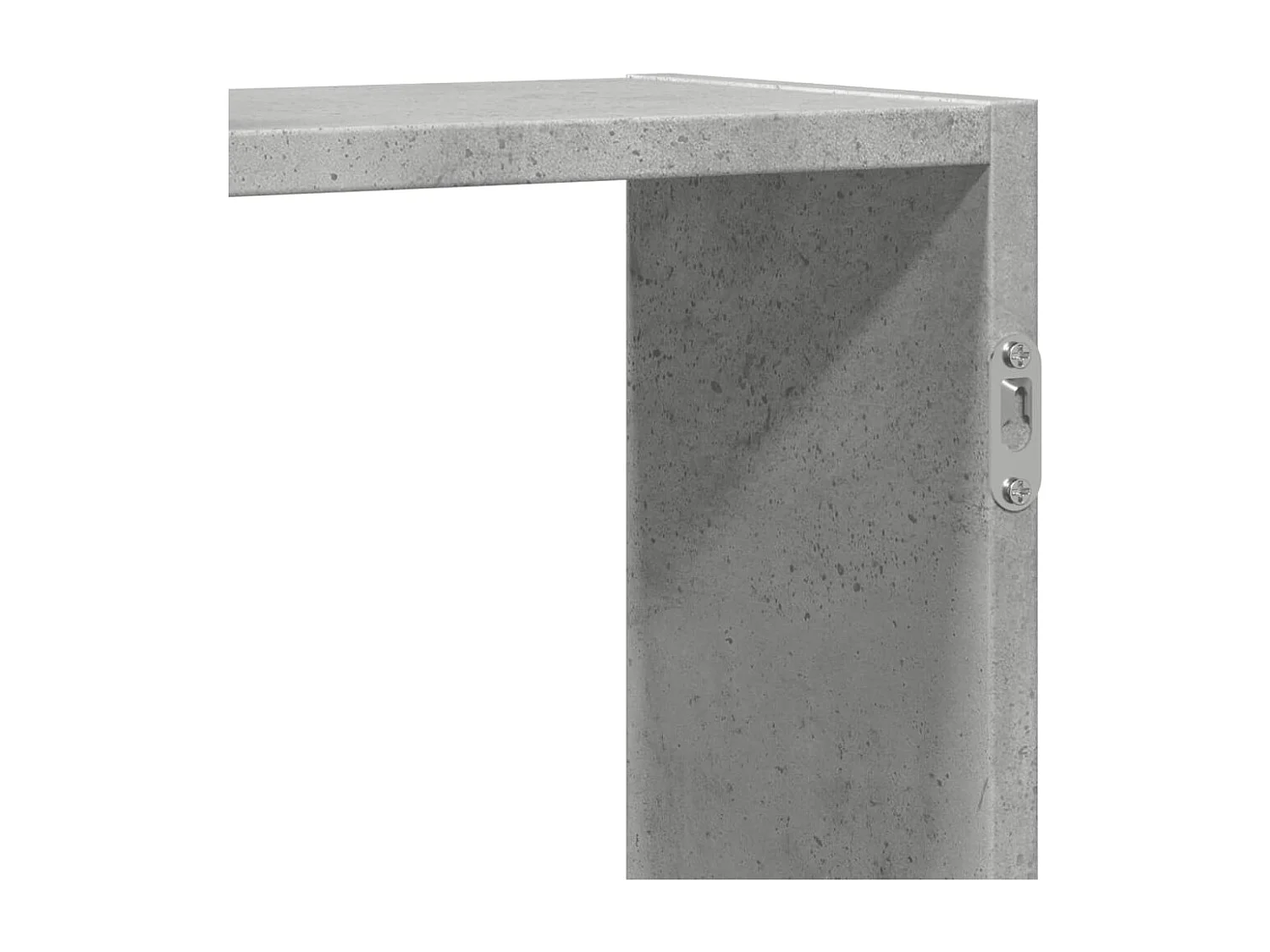 Wandschap 159x18x65 cm bewerkt hout betongrijs