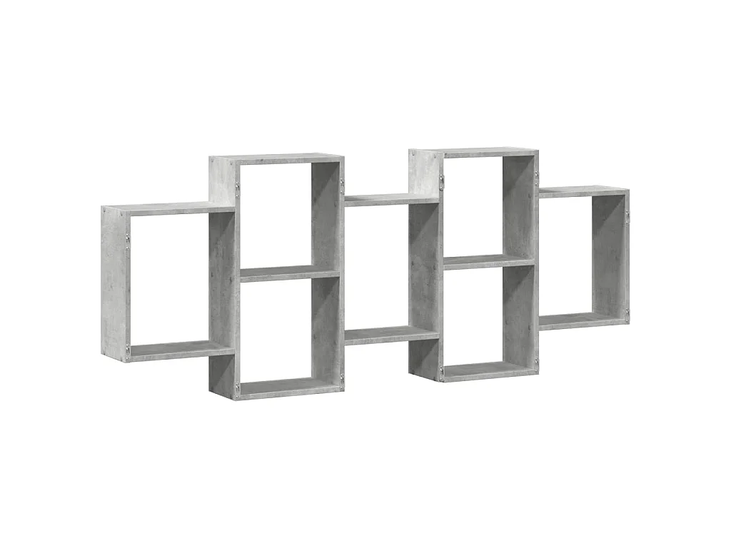 Wandregal Betongrau 159x18x65 cm Holzwerkstoff