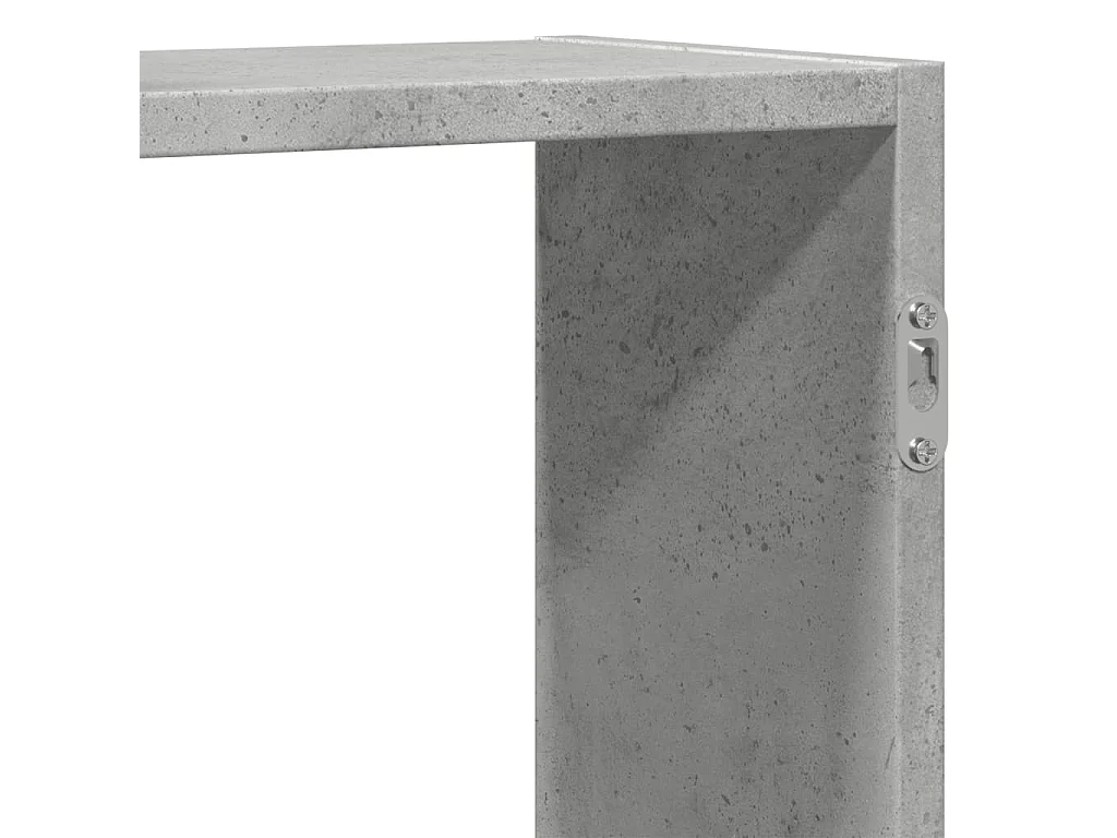 Wandregal Betongrau 159x18x65 cm Holzwerkstoff