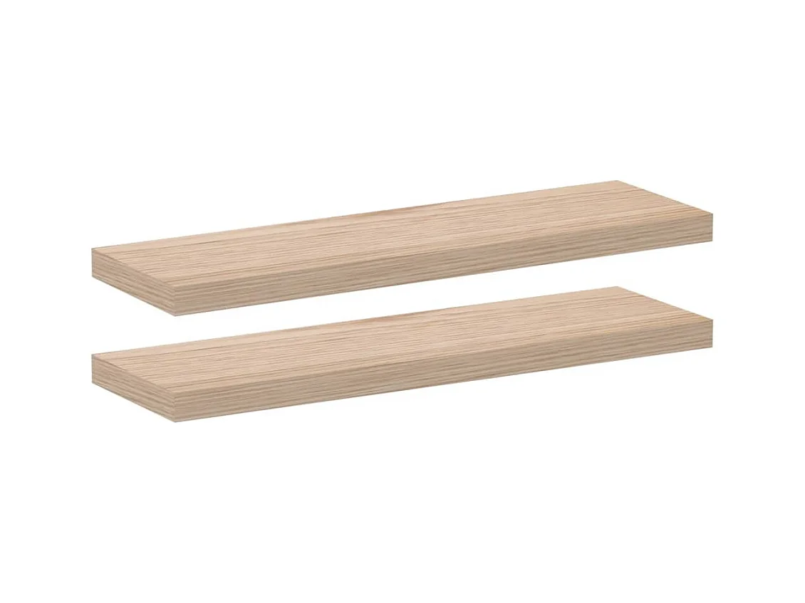Étagères flottantes 2 pcs 80x23,5x4 cm bois d'ingénierie