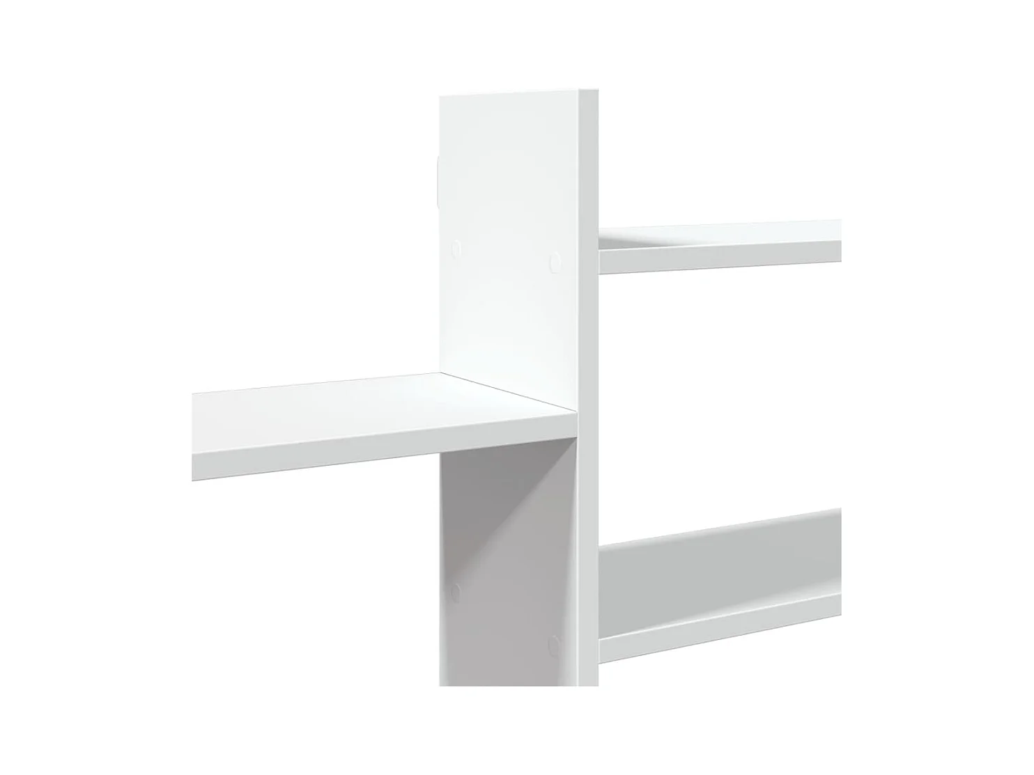 Estantería de pared madera ingeniería blanca 167,5x18x68 cm