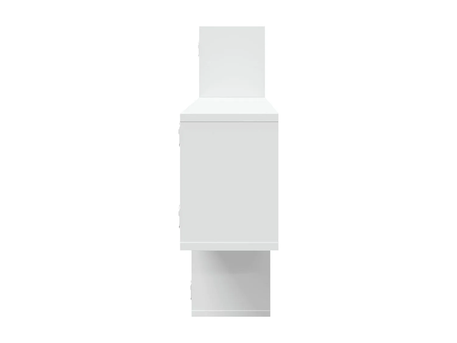 Étagère murale blanc 167,5x18x68 cm bois d'ingénierie