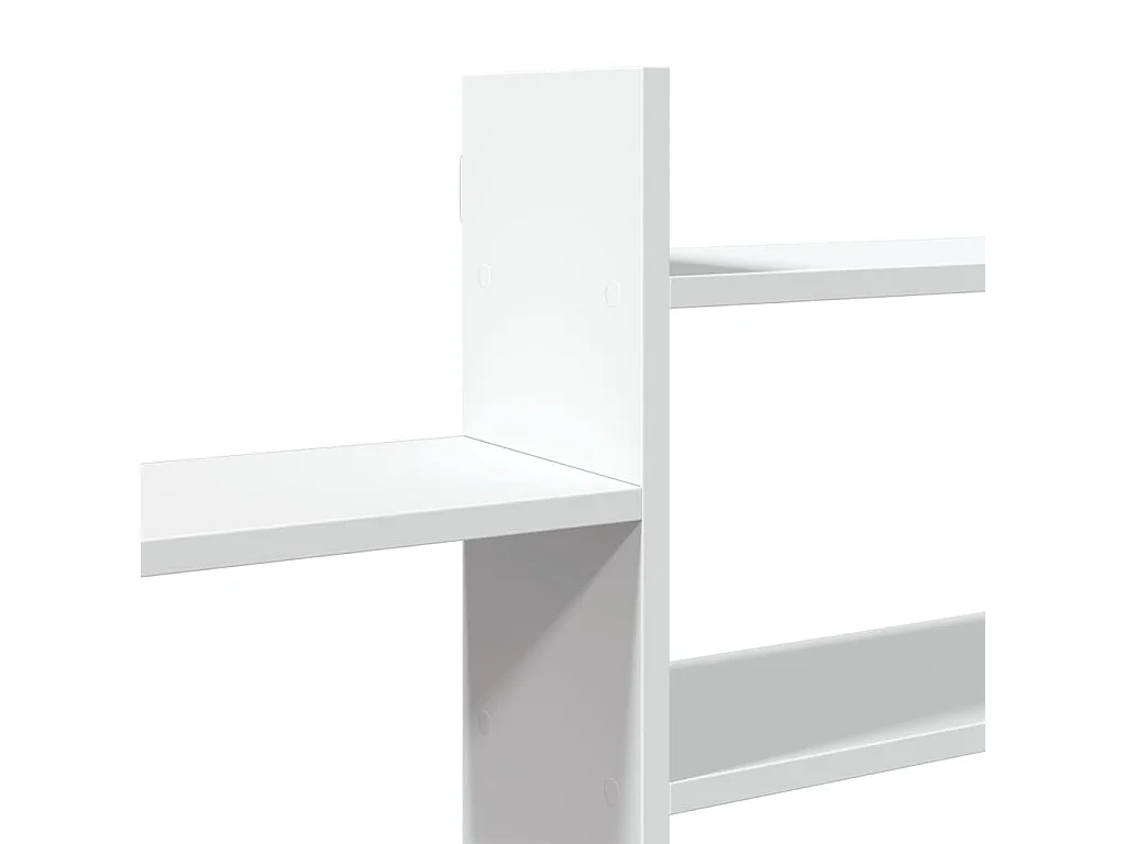 Étagère murale blanc 167,5x18x68 cm bois d'ingénierie