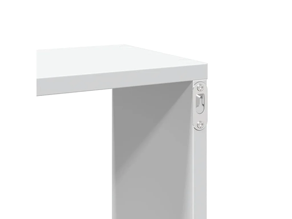 Étagère murale blanc 167,5x18x68 cm bois d'ingénierie