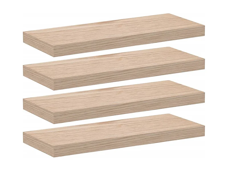 Wandschapppen 4 st 60x23,5x4 cm bewerkt hout