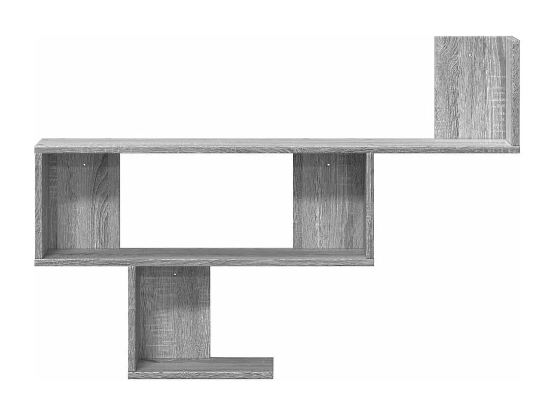 Étagère murale sonoma gris 100x15x70 cm bois ingénierie