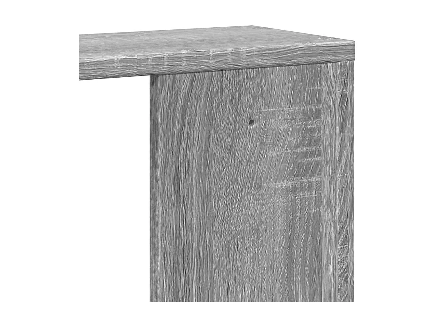 Wandschap 100x15x70 cm bewerkt hout grijs sonoma eikenkleurig