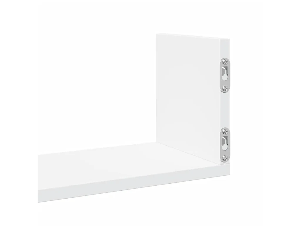 Wandschappen 3 st 58x18x18 cm bewerkt hout wit