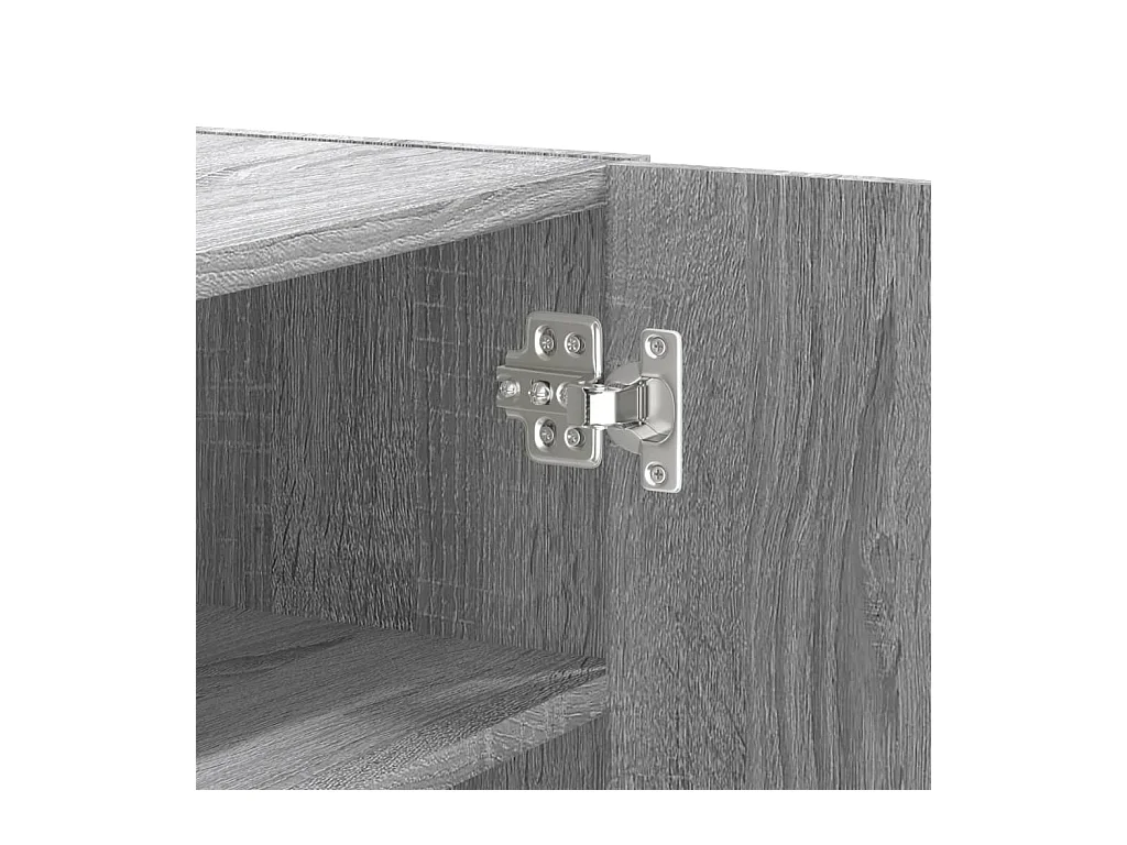 Wandregal Grau Sonoma 75x35x60 cm Holzwerkstoff