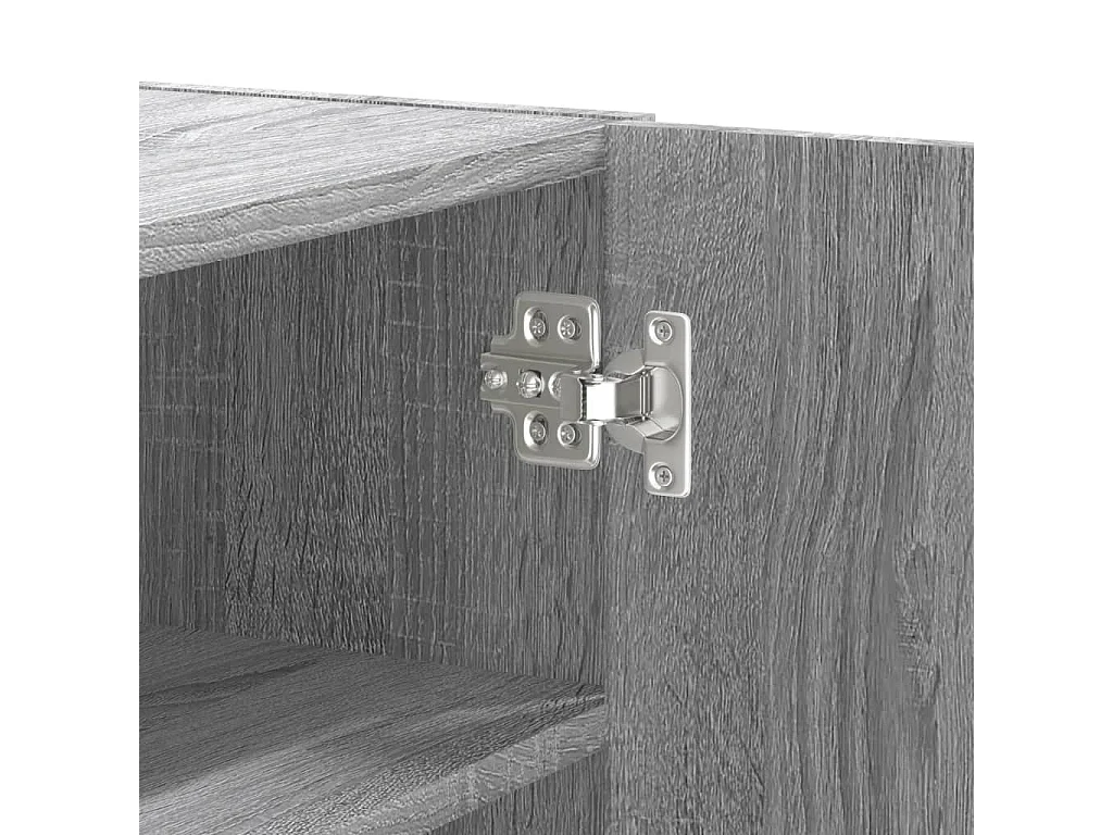 Wandkast 75x35x60 cm bewerkt hout grijs sonoma eikenkleurig