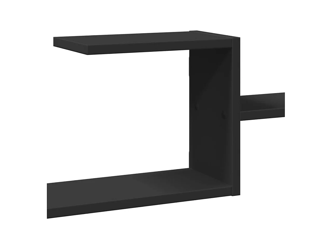 Prateleira de parede 104x15x49 cm derivados de madeira preto