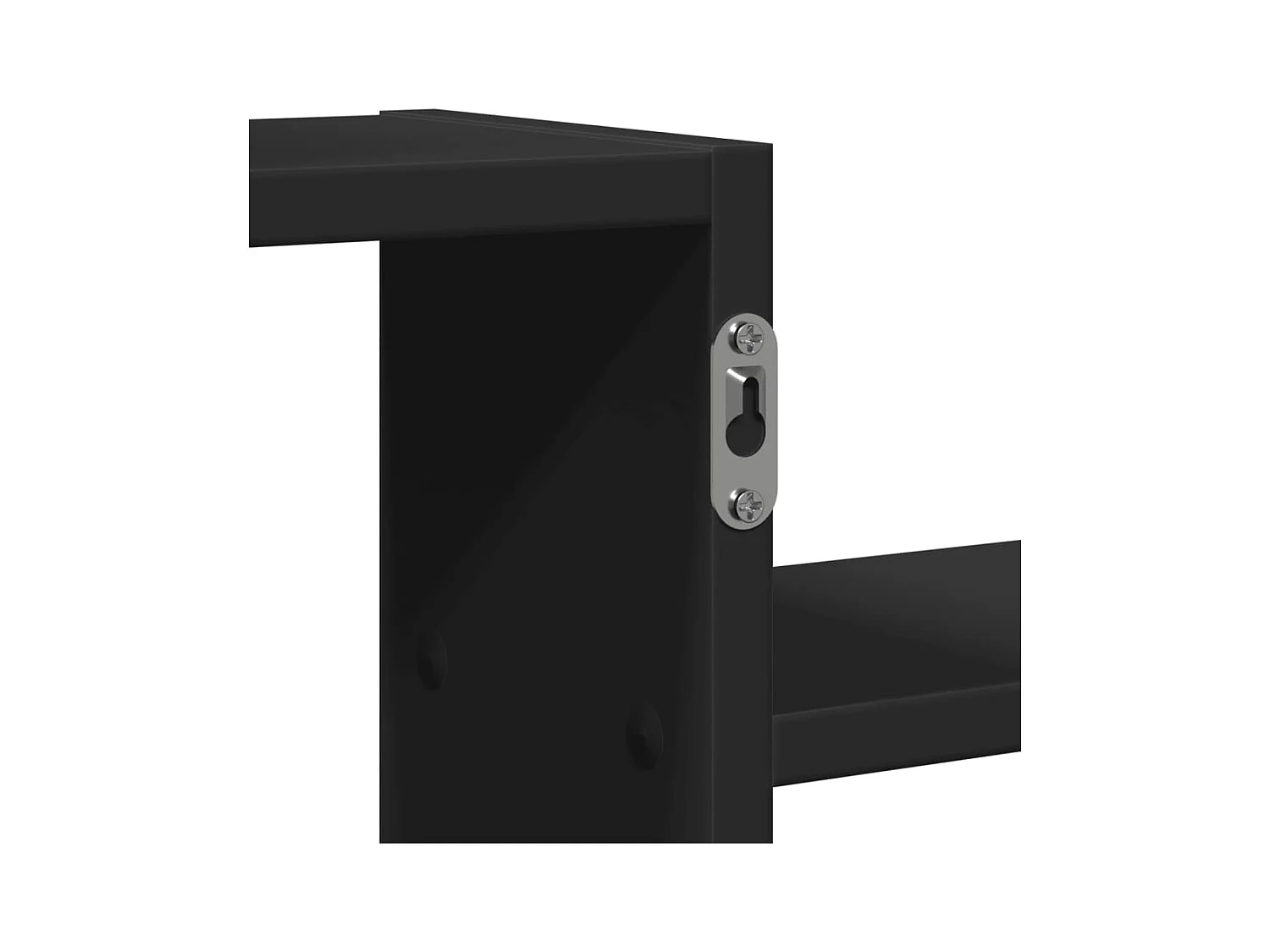 Prateleira de parede 104x15x49 cm derivados de madeira preto