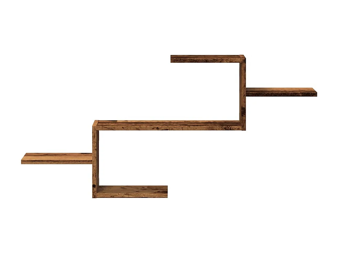 Étagère murale vieux bois 104x15x49 cm bois d'ingénierie
