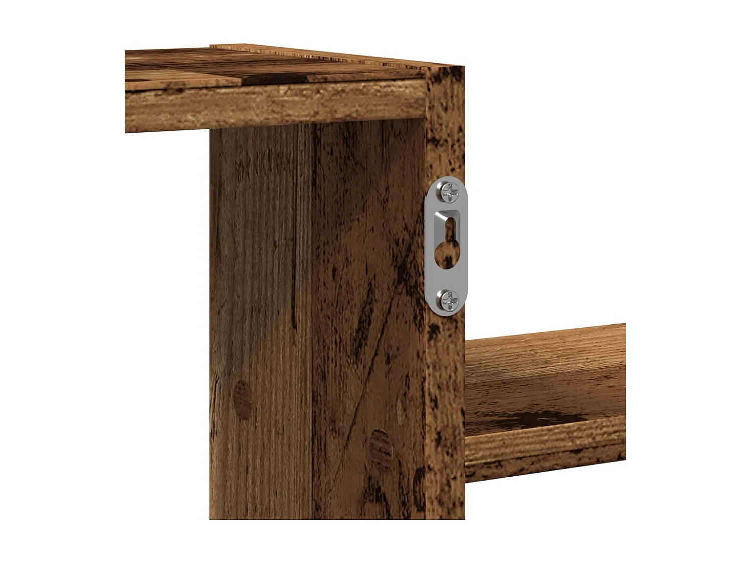 Étagère murale vieux bois 104x15x49 cm bois d'ingénierie