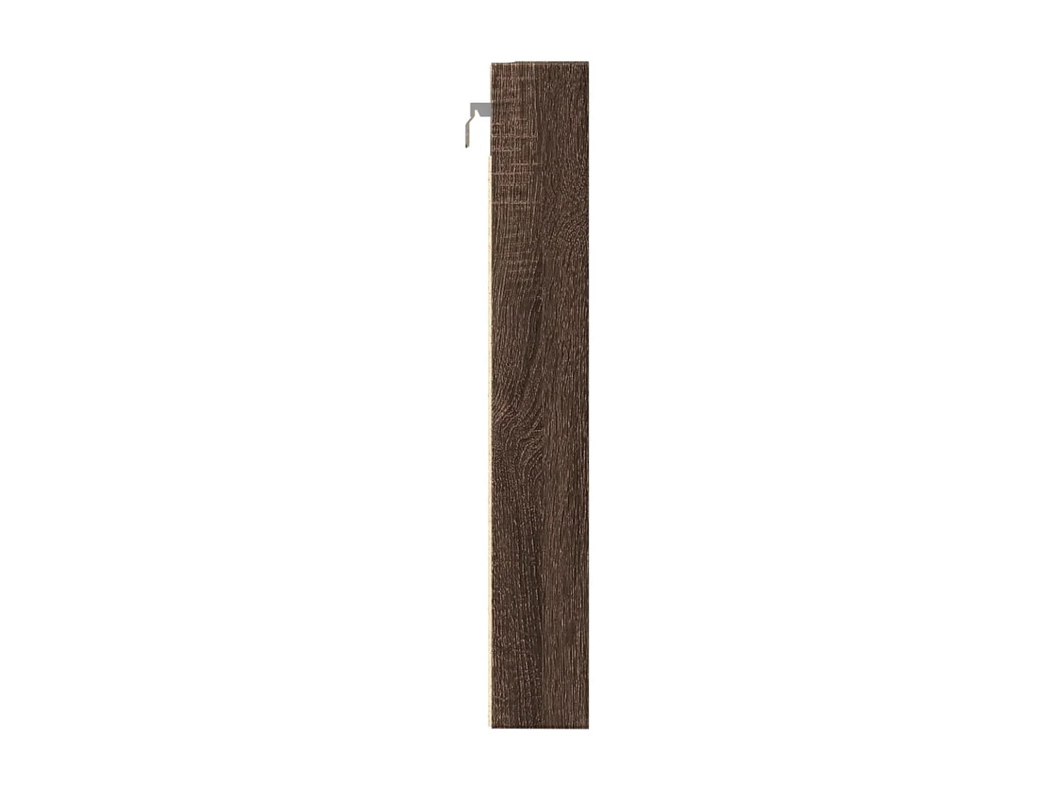Armadietto Vetrina Rovere Marrone 80x8,5x58cm Legno Multistrato