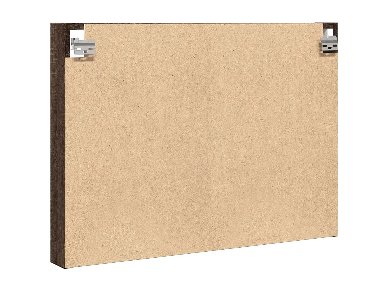 Armadietto Vetrina Rovere Marrone 80x8,5x58cm Legno Multistrato