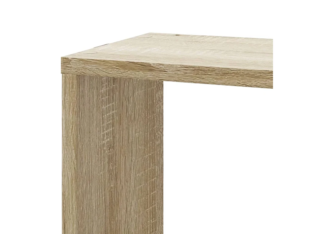 Étagère d'angle murale chêne sonoma 45x45x147cm bois ingénierie