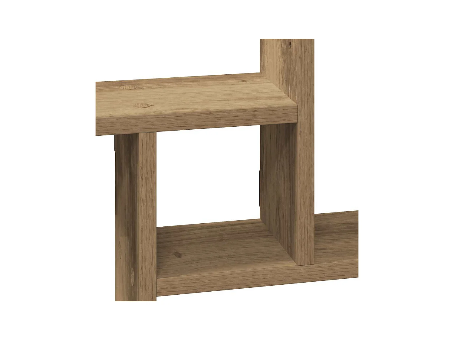 Étagères murales 2 pcs chêne artisanal bois d'ingénierie