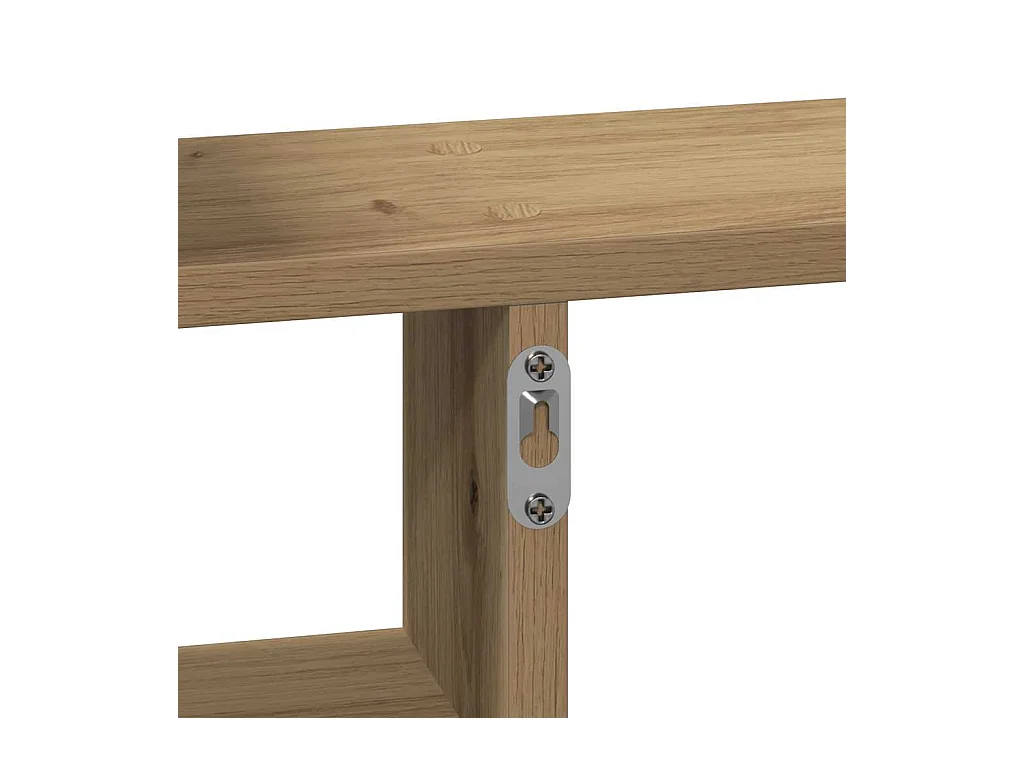 Étagères murales 2 pcs chêne artisanal bois d'ingénierie