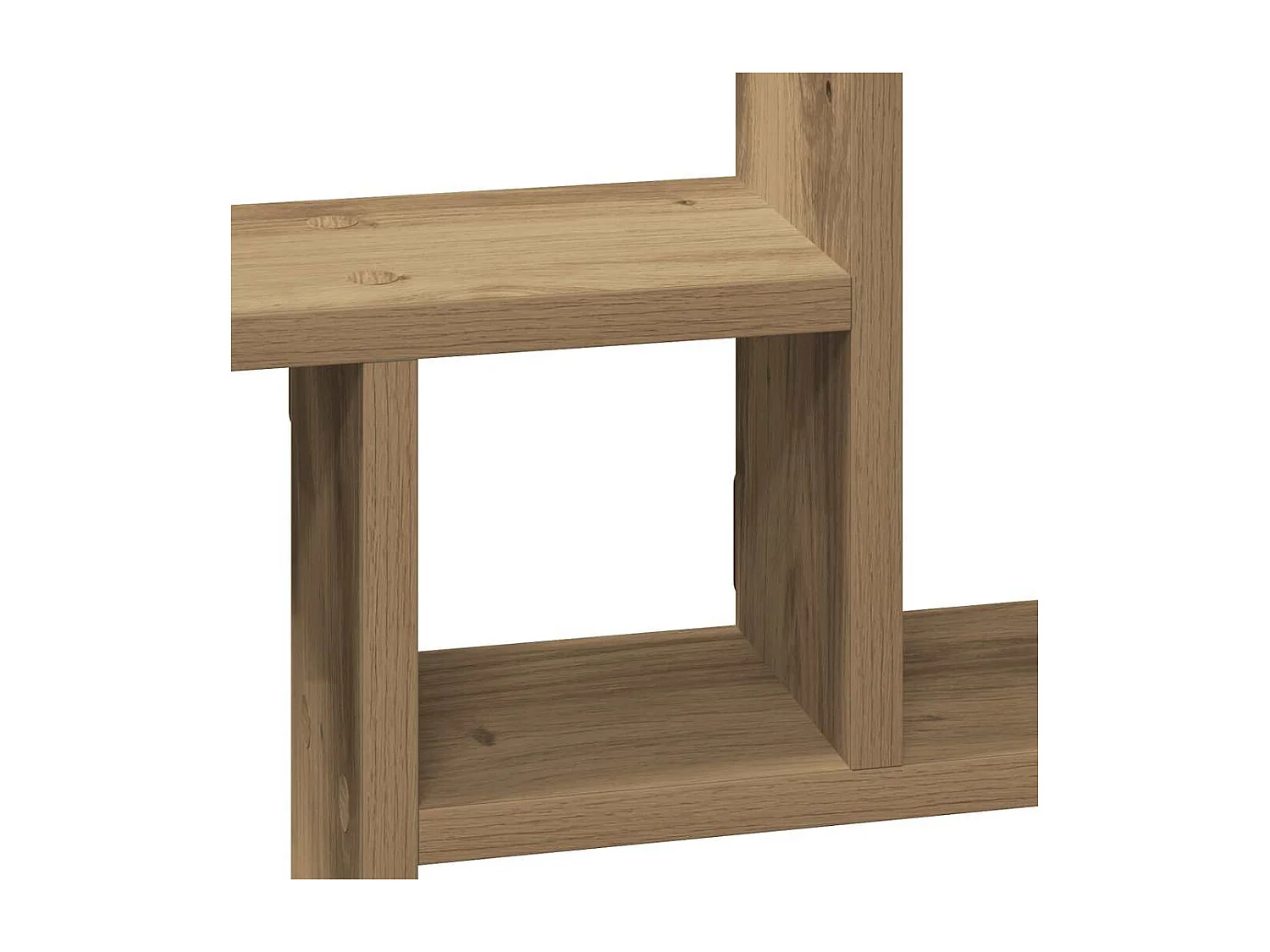 Étagères murales 2 pcs chêne artisanal bois d'ingénierie