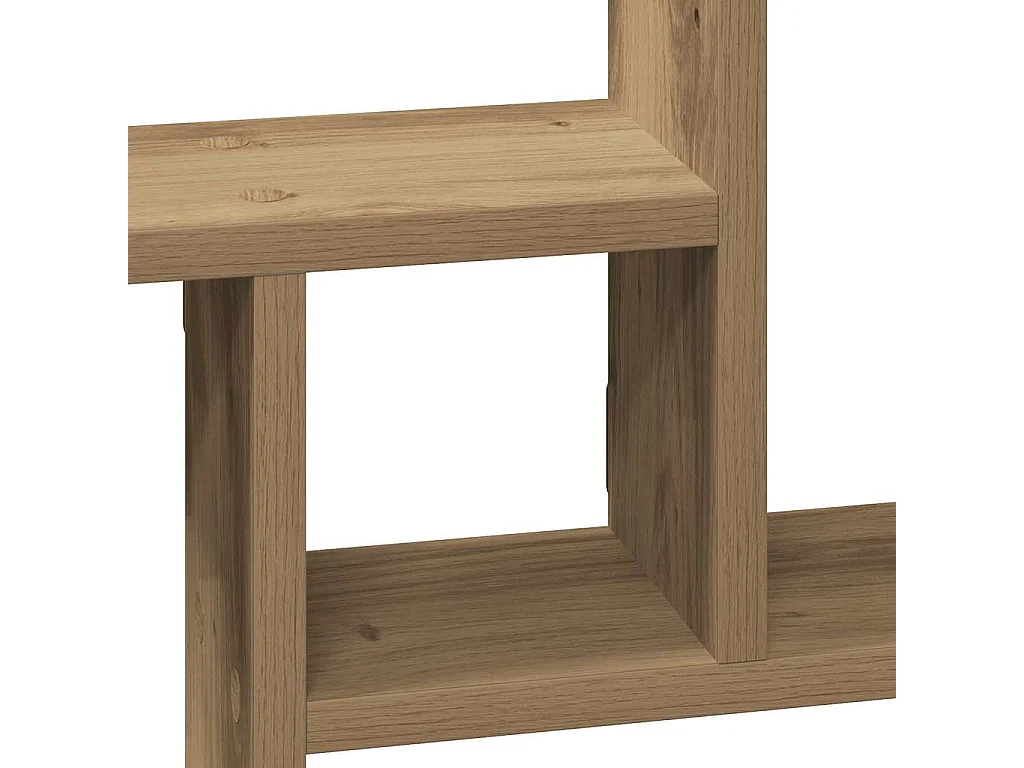 Wandregale 2 Stk. Artisan-Eiche 38x12x38 cm Holzwerkstoff