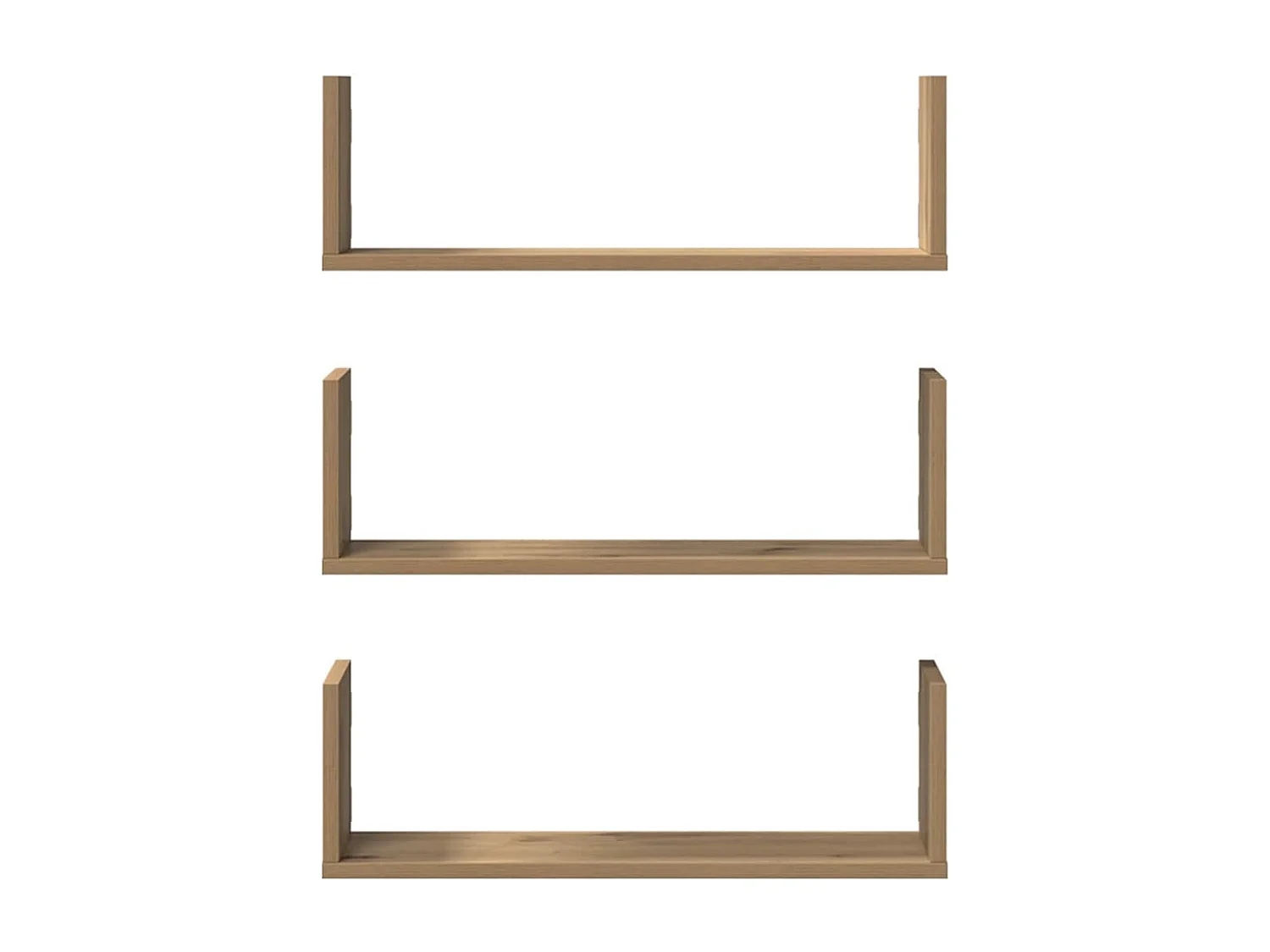 Étagères murales 3 pcs chêne artisanal bois d'ingénierie